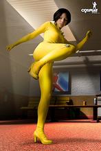 Devora in yellow costume 8