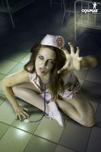 Zombie nurse flaunts boobs 7